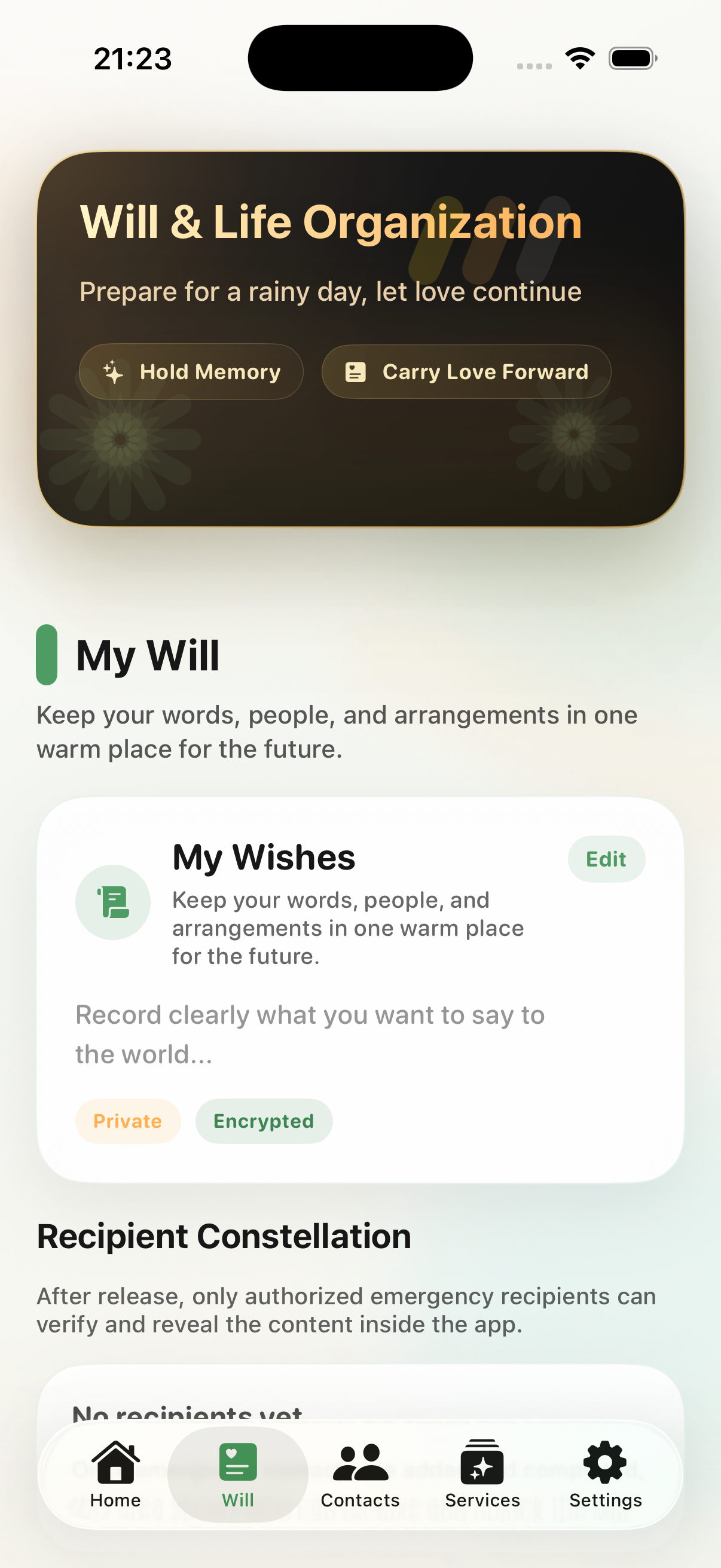 HaoLife English digital will screen